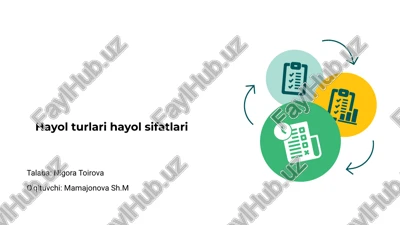 hayol turlari hayol sifatlari — PPTX