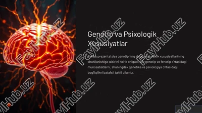 genotip va psixologik xususiyatlar — PPTX