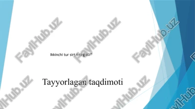 ikkinchi tur sirt integrali — PPTX