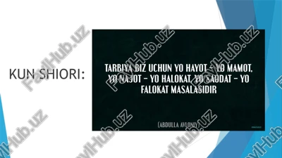 tarbiya - jarayoninining shakllari va metodlari — PPTX