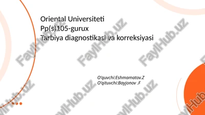 anketalashtirish turlari,metodi va unga qoʻyiladigan asosiy talablar — PPTX