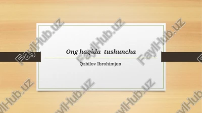 onghaqidatushuncha — PPTX