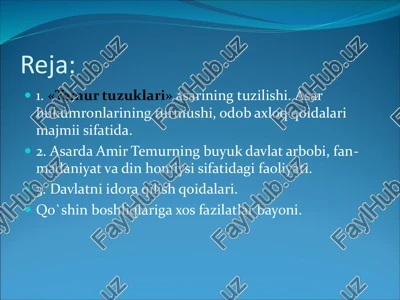 temur tuzuklari — PDF