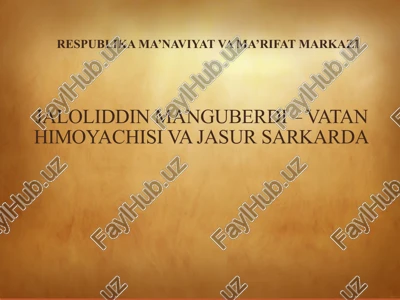 jaloliddin manguberdi — PPTX