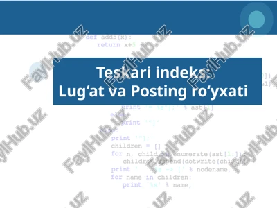 teskariindeks — PPTX