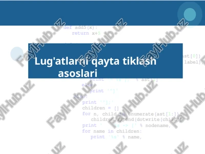 mantiqiyqidiruvmodeli — PPTX