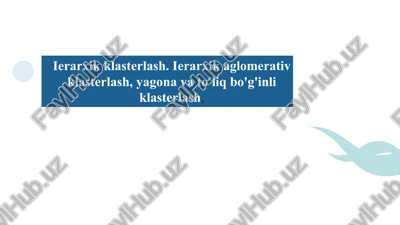 axborotlarni izlash va ajratibolish — PPTX