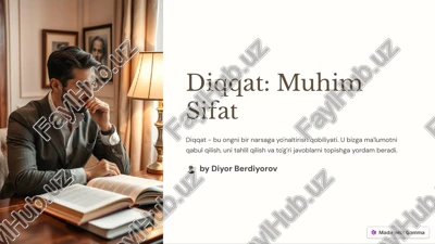 diqqatni rivojlantirish — PDF