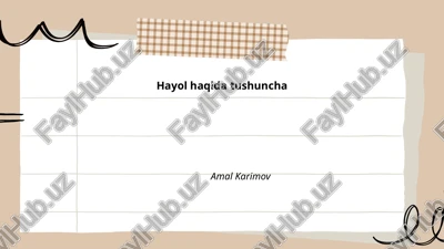 hayolning ilmiy asoslari — PPTX