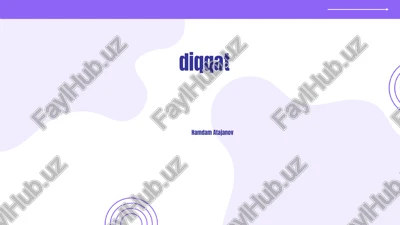 diqqat va e'tibor tushunchasi — PPTX