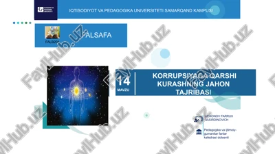 korrupsiyaga qarshi kurashning jahon tajribasi — PPTX