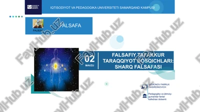 falsafiy taqqur taraqqiyot bosqichlari: sharq falsafasi — PPTX