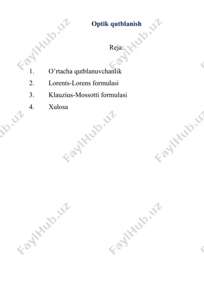 optik qutblanish — DOC