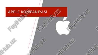 "apple kompaniyasi." — PPTX