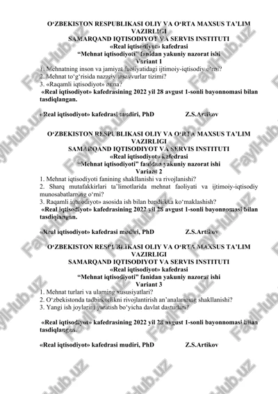 real iqtisodiyot — DOCX
