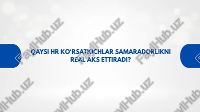 hr ko‘rsatkichlar — PPTX