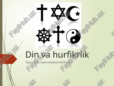 din va hurfikrlilik — PPTX