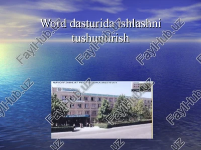 microsoft word matn muharriri — PPT