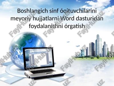 ms word dasturining imkoniyatlari — PPT