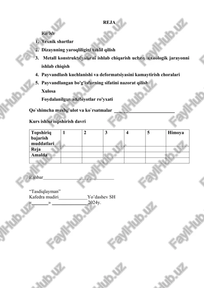 payvandlash sanoati va qurilish — DOCX