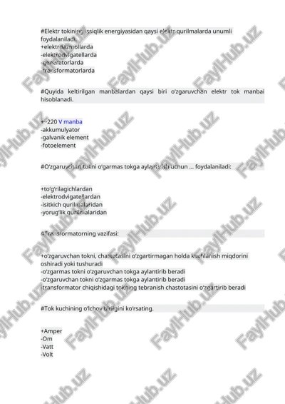 elektr sig‘im (kondensator) — DOCX