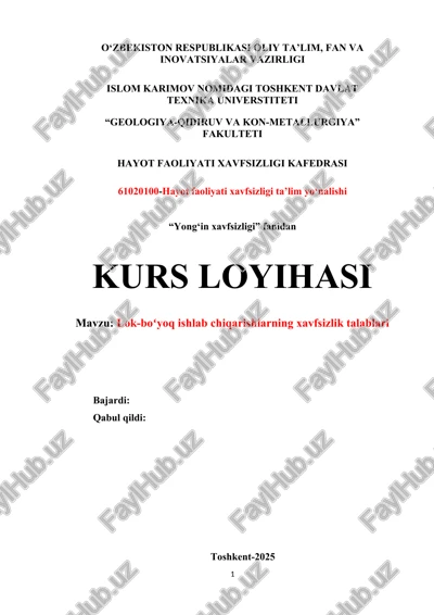lok-boʻyoq ishlab chiqarishlarning xavfsizlik talablari — DOC