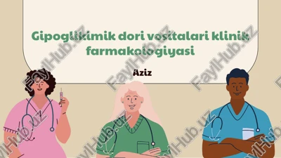 gipoglikimik dori vositalari klinik farmakologiyasi — PPTX