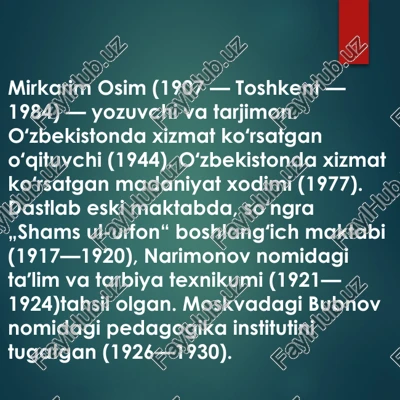 mirkarim osim — PPTX