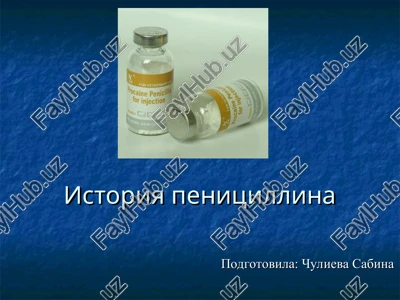 istoriya penitsillina — PPT