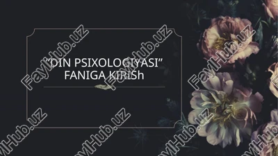 dinpsixologiyasi — PPTX