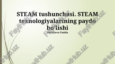 steam tushunchasi — PPTX
