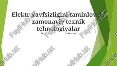 xavfsizlikni yaxshilash uchun aqlli tarmoq texnologiyalari — PPTX