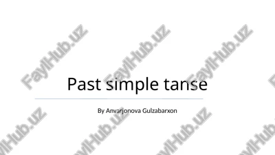 past simple tanse — PPTX