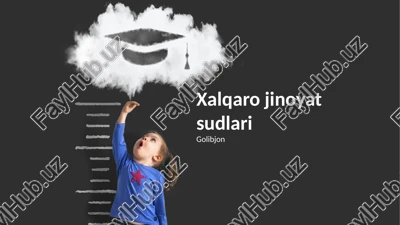 xalqaro jinoyat sudlari — PPTX