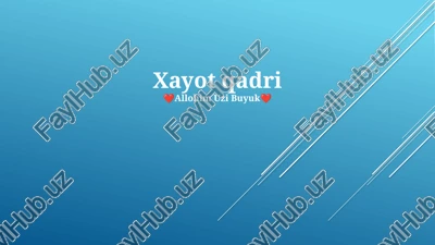 xayot qadri — PPTX