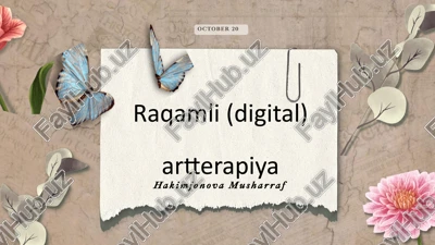 raqamli artterapiya — PPTX