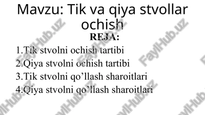 rudalarni yer osti usulida qazib olish - tarima adabiyot [pexnm orpannuertoli @yhkynohanbhocrh] - word (c60i akrusaunn npoayera) — PPT