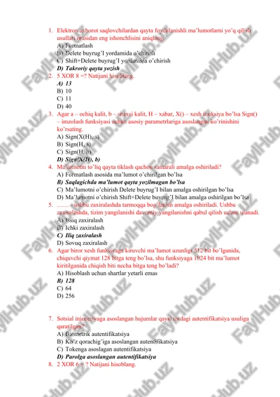 qayta foydalanishli ma'lumotlar — DOCX