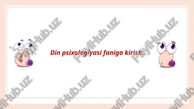 din psixologiyasi — PPTX