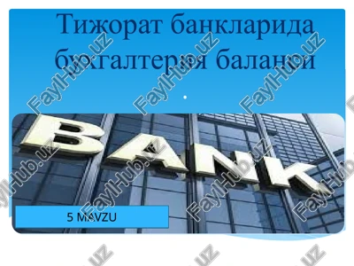 tijoratbanklari — PPTX