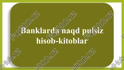 naqd pulsz hisob-kitoblar — PPTX