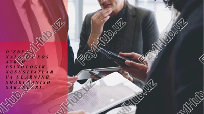 o’zbek xalqiga xos ayrim psixologik xususiyatlar — PPTX