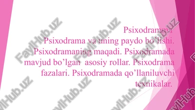 psixodrama — PPT