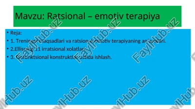 ratsional – emotiv terapiya — PPT