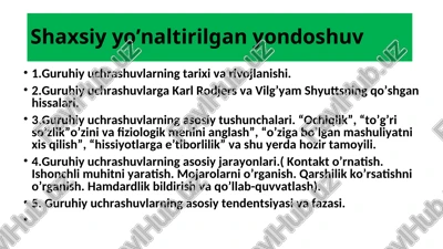 guruhiy uchrashuvlar — PPT