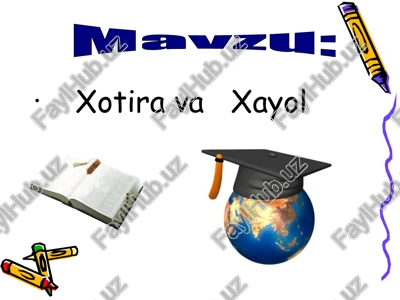 xotira va xayol — PPT