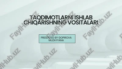 ofis dasturlari — PPTX