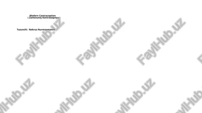 zamonaviy kontrasepsiya — PPTX
