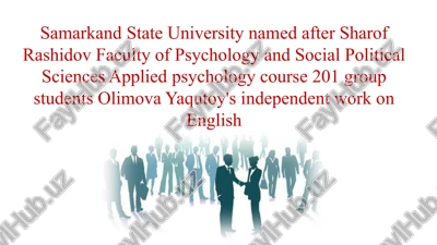 applied psychology course — PPTX