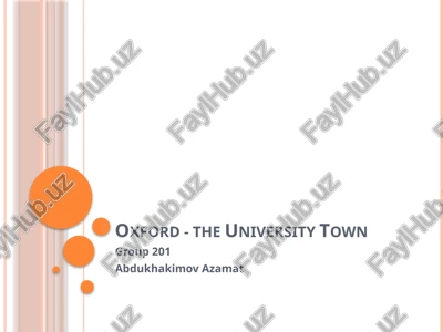 oxford - the university town — PPTX